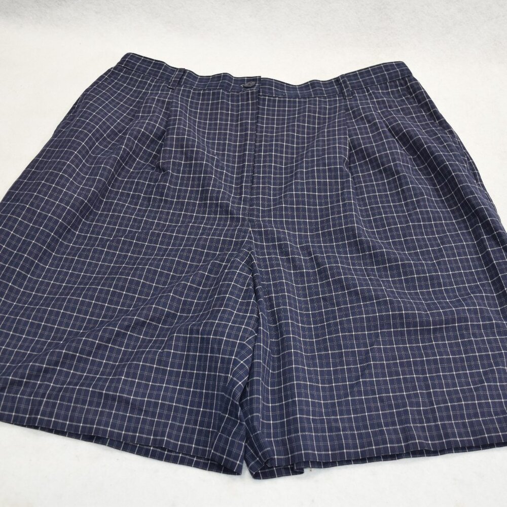 Karen Scott Women's Plus Women's Mid-Rise PullOn Shorts Size 16 Color Blue #0273